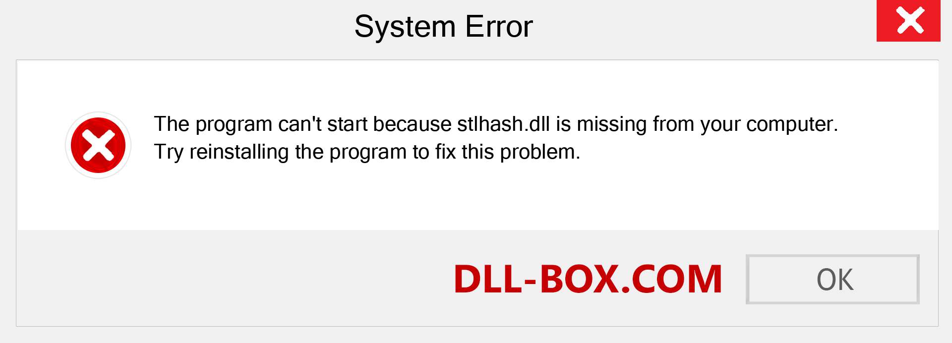  stlhash.dll file is missing?. Download for Windows 7, 8, 10 - Fix  stlhash dll Missing Error on Windows, photos, images